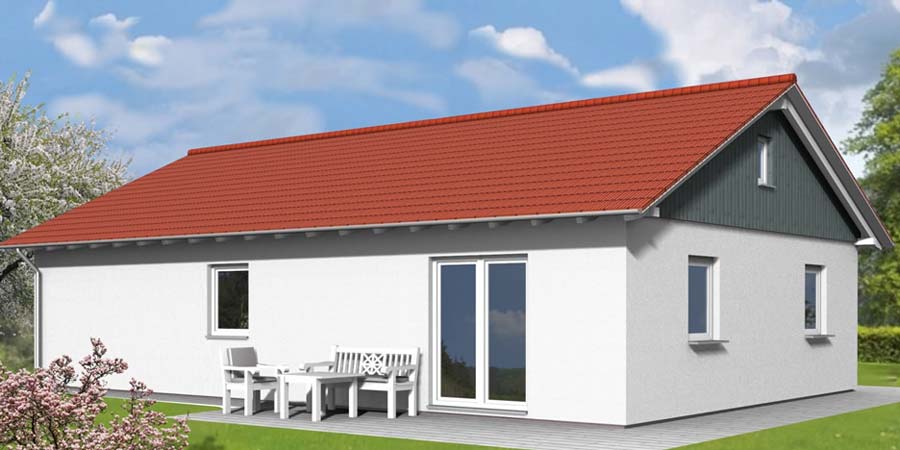 Barrierefrei wohnen im Holzhaus Bungalow