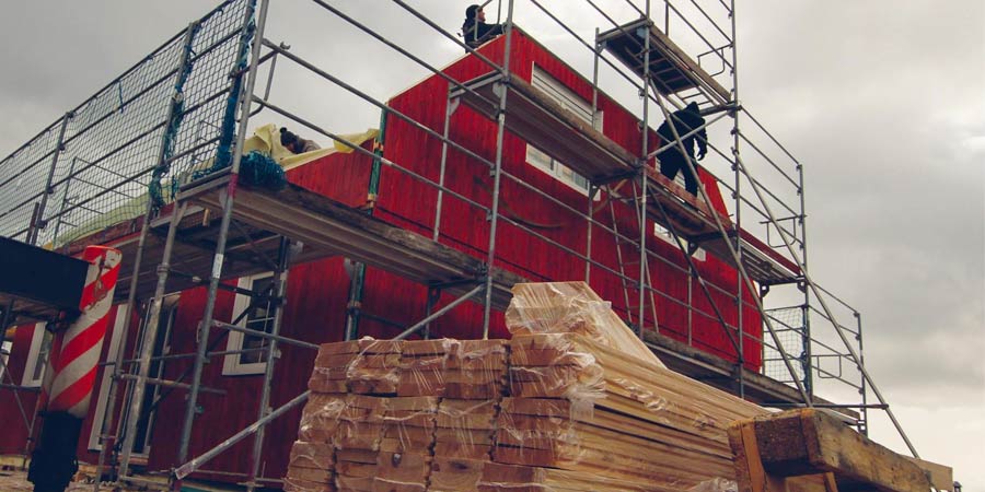 Haus in Holzständerbauweise