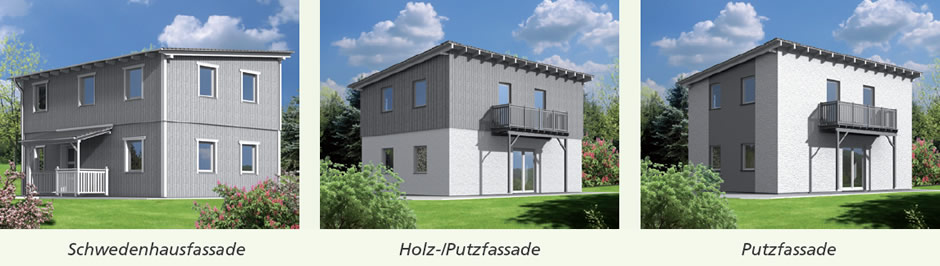 Holzhaus Typ Imosphär - Schwedenhausfassade Holzfassade