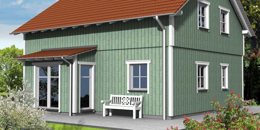 Ein schwedisches Fertighaus